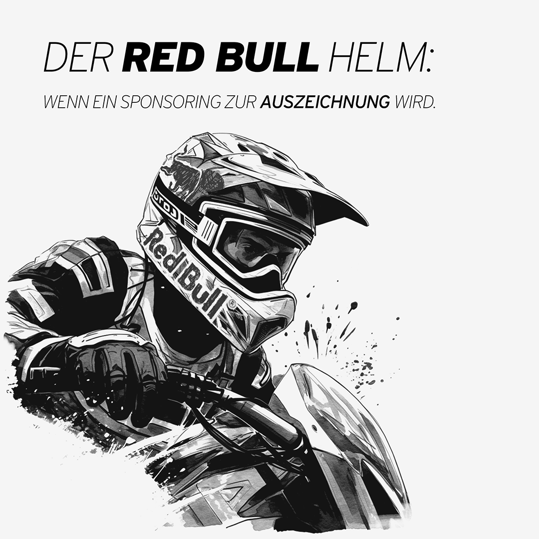 Der Red Bull Helm: wenn ein Sponsoring zur Auszeichnung wird.