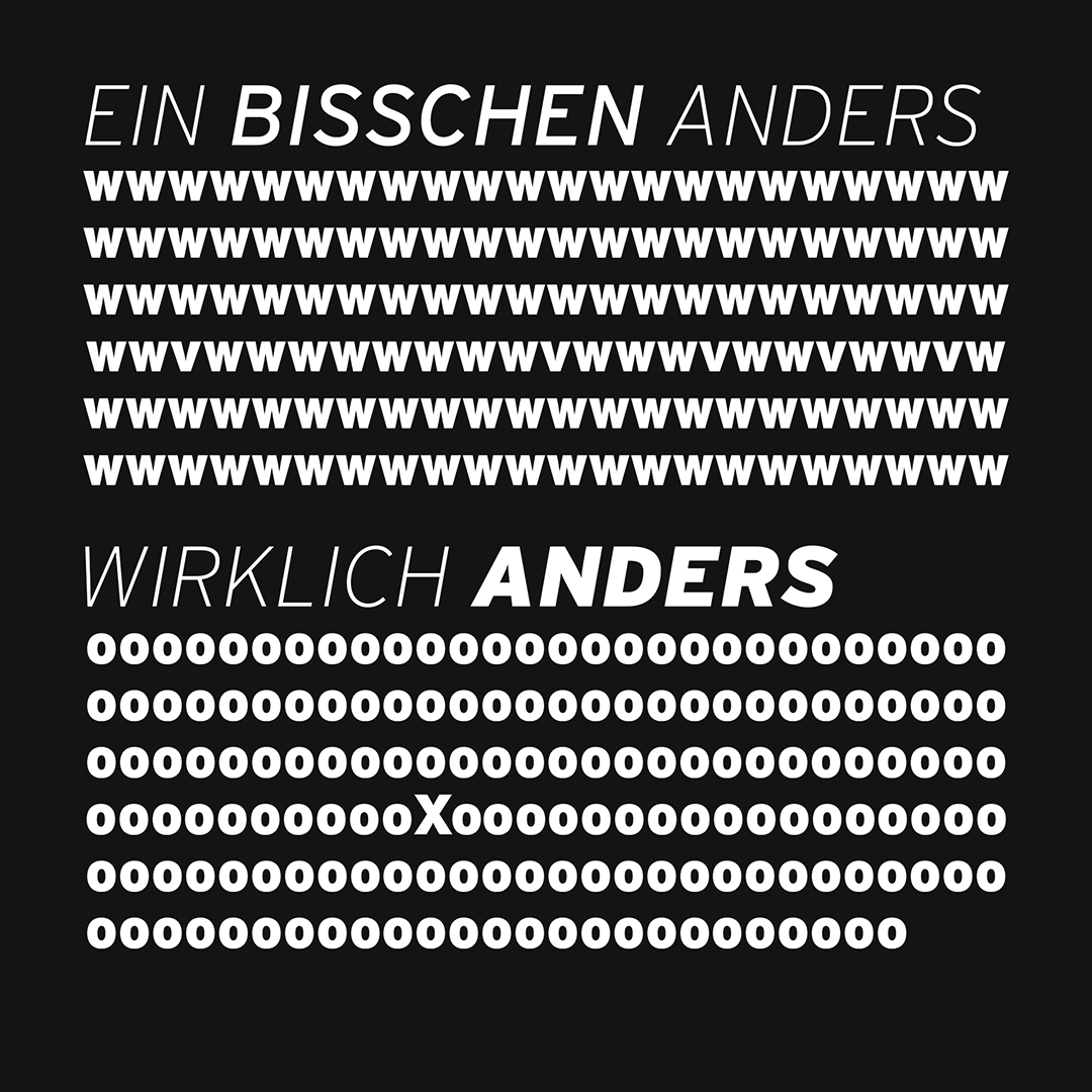 Differenzierung: Warum es wichtig ist wirklich anders zu sein.